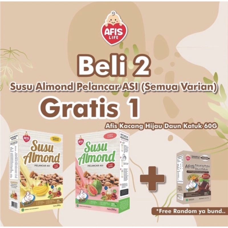 AFIS Life Susu Almond Pelancar ASI Booster 200gr