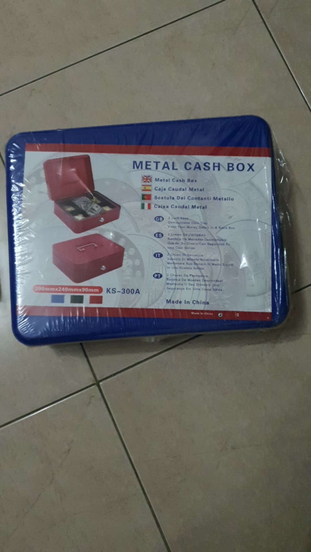 Brankas 30cm Kotak Uang Cash Box Mini Perhiasan