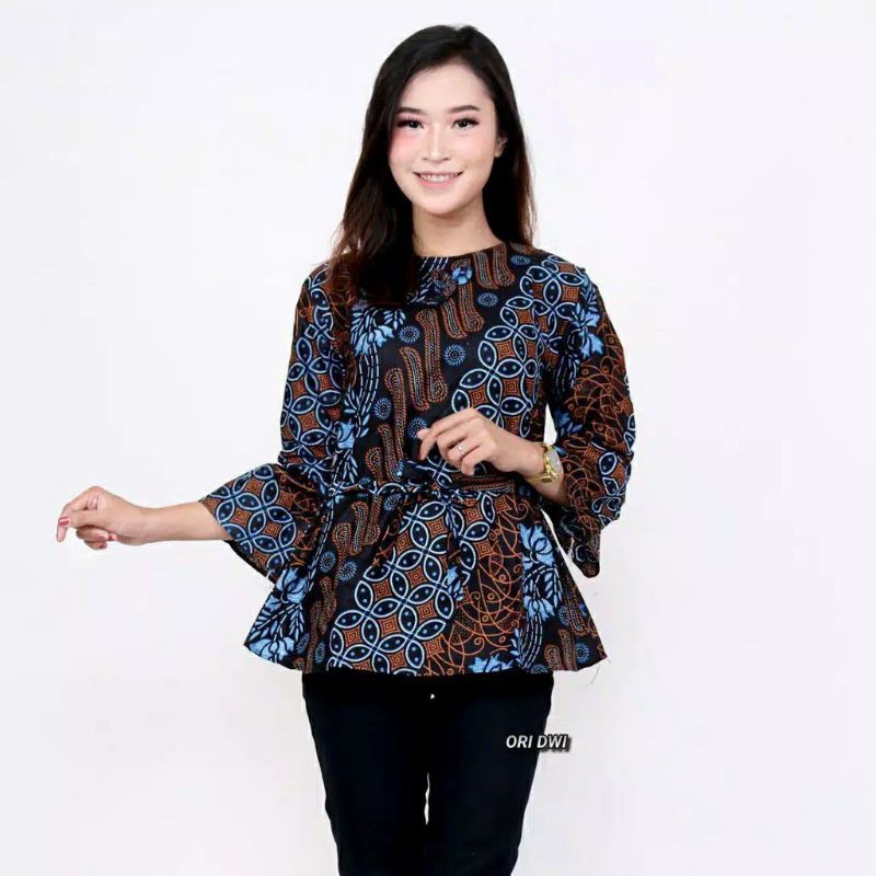 BAJU BATIK WANITA - BATIK WANITA MODERN MONALISA GENES M,L,XL,XXL asli PEKALONGAN-Murah abis