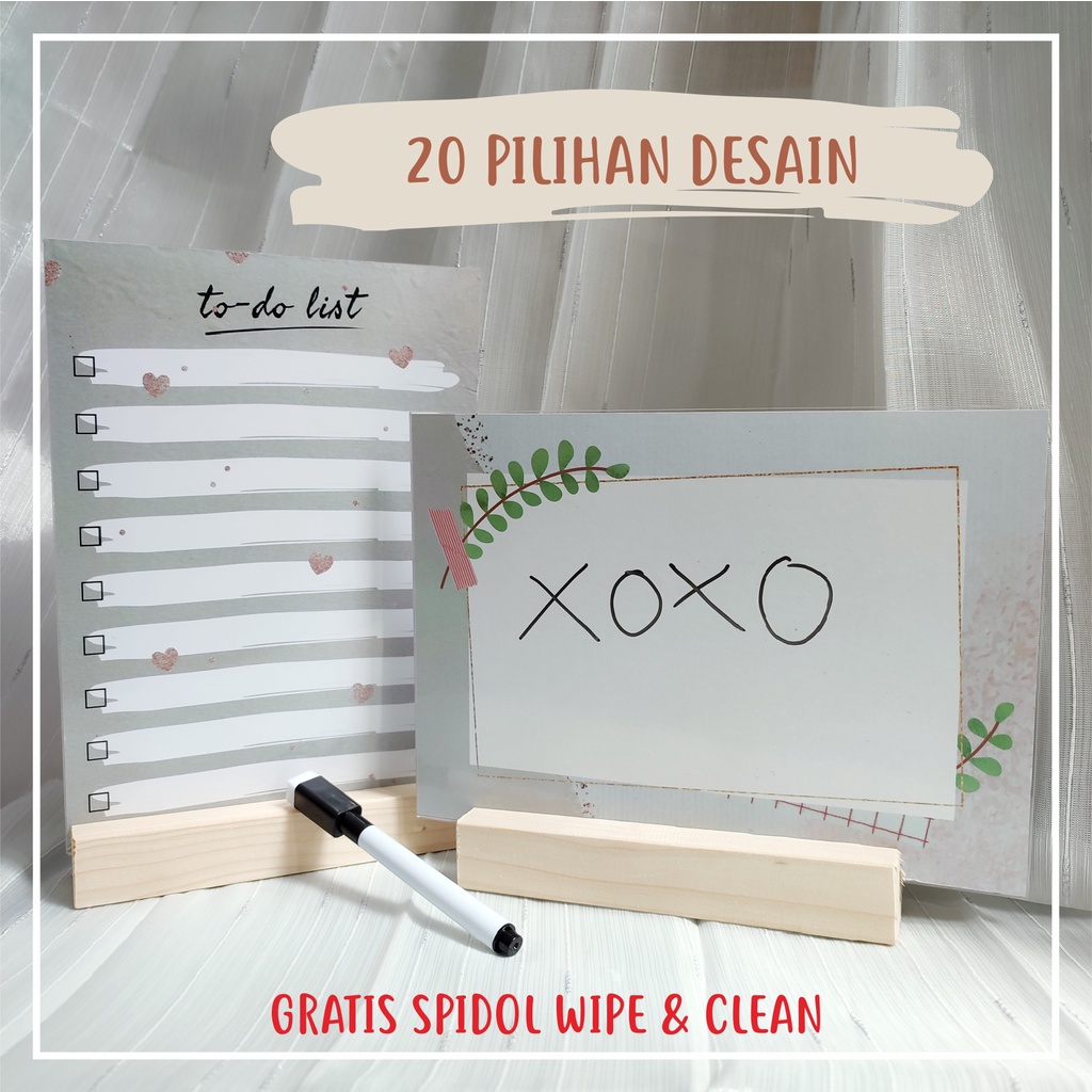 

20 Desain Acrylic Planner Aesthetic To Do List / Notes / Memo / Weekly / Murah A5 A4