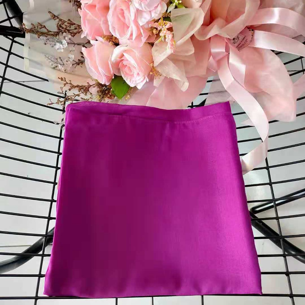 Murah Meichen Kerudung Hijab Paris Polos Segi Empat Jilbab Daily Basic Premium-Anggur Muda