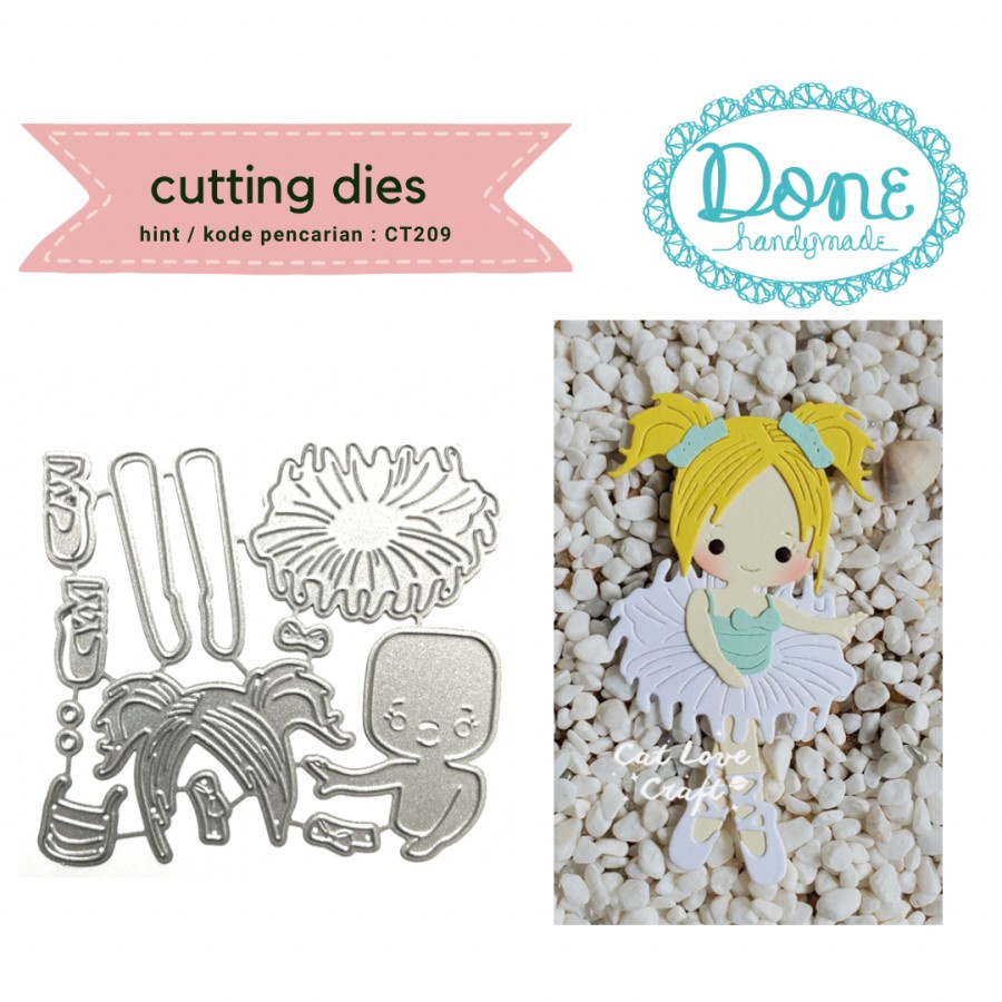 Done Handymade cutting dies ballerina ballet girl scrapbooking CT209