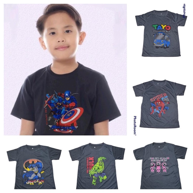 Kaos anak laki laki / kaos oblong anak laki laki gambar sablon keren