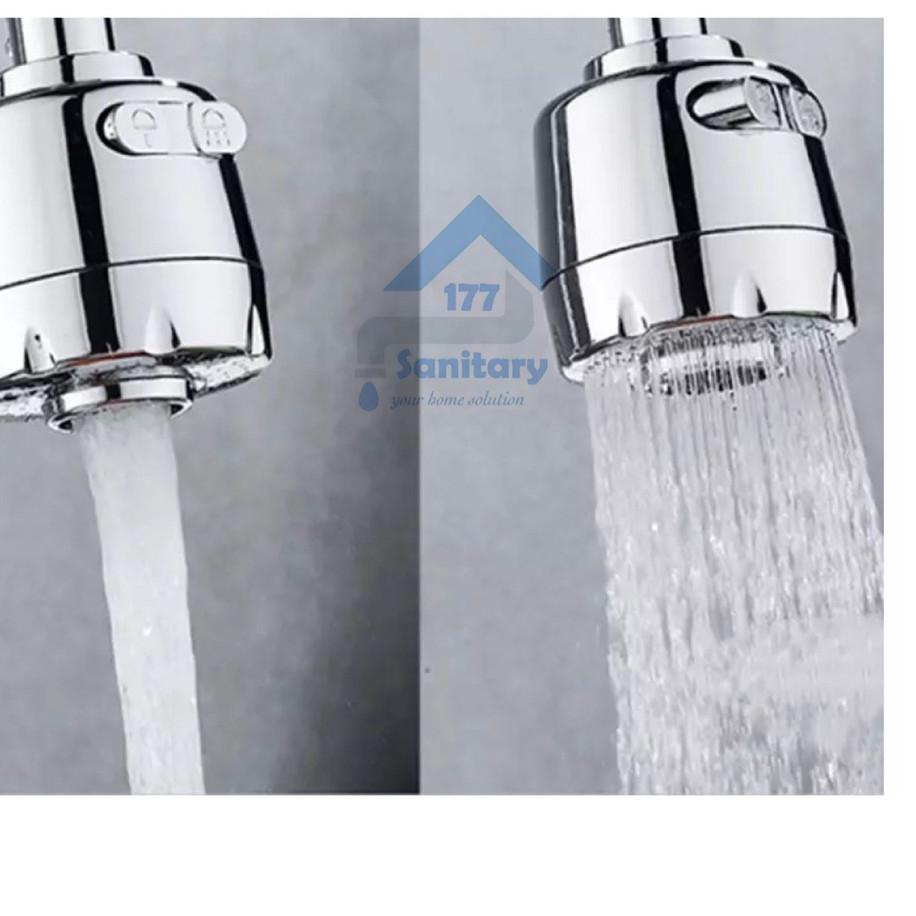 ♂ Sambungan KEPALA kran sink 2in1 SC-Filter saringan cuci piring model shower 2 in 1 hemat air head 
