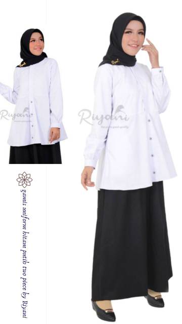 GAMIS HITAM PUTIH || PGRI || KORPRI || KHAKY || PUTIH || HITAM || NAVY II  RIYANI