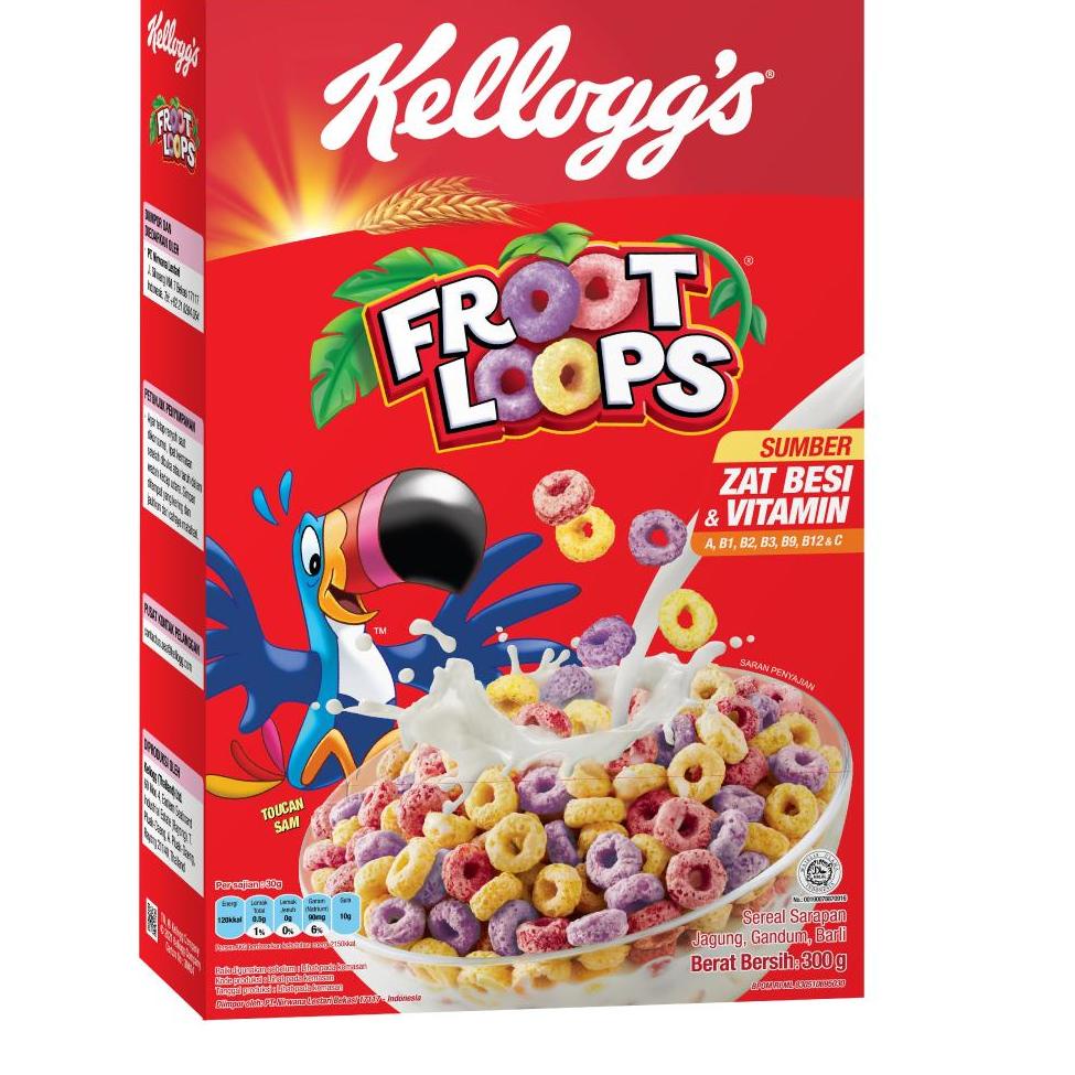 

HOT SALE!! KODE-713 Kelloggs Froot Loops 300 gr x 2 pcs
