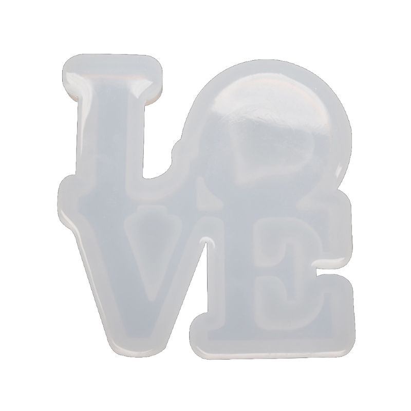 SIY  Handmade English Letters Love Pendant Silicone Jewelry Resin Mold Resin Casting Mold Jewelry Making Tools