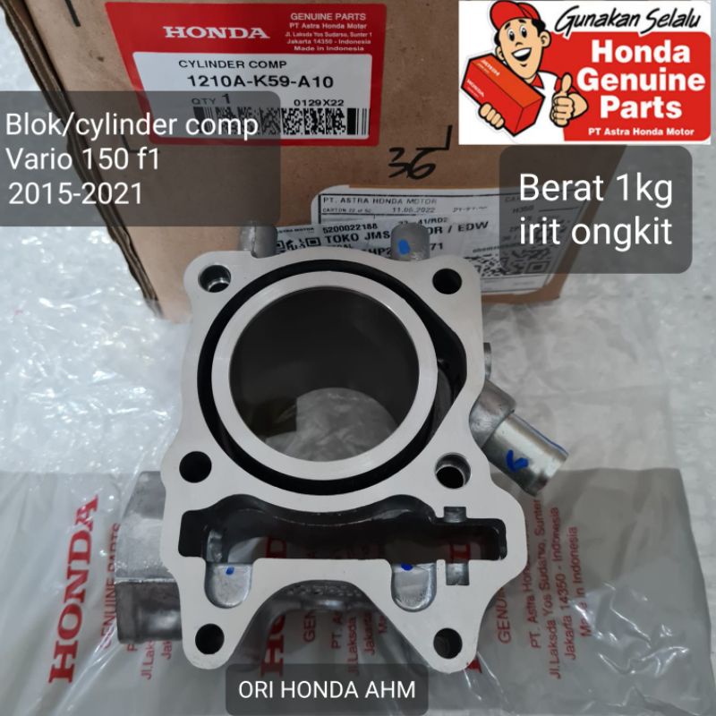 1210A-K59-A10 blok seher cylinder comp block vario 150 2015-2021 led ori honda ahm asli honda