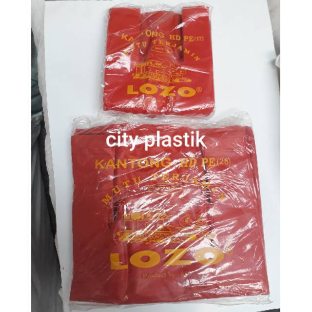 KANTONG PLASTIK HD LOZO MERAH UK. 17-40