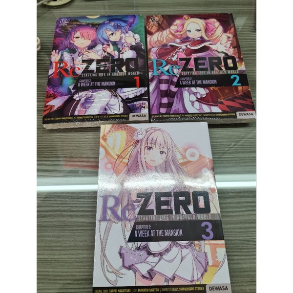 Komik Re Zero Chapter 2 set vol 1-3 segel ori