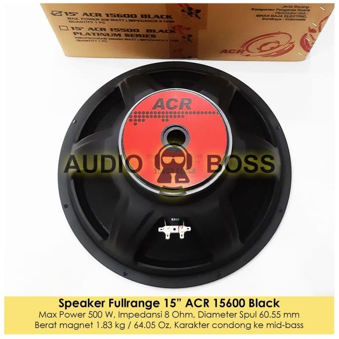 Speaker 15 inch ACR 15600 Black / Speaker 15" ACR 15600 Termurah