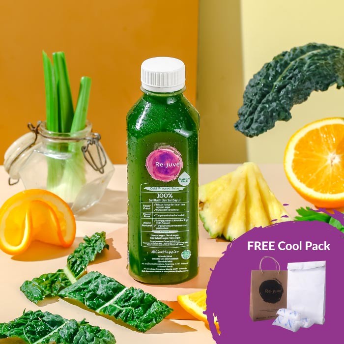 

(BISA COD) Re.juve - Blazing Kale 435 ml (Cold-Pressed Juice / Jus)