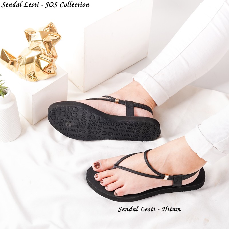 Sandal Wanita Tali Belakang Alas Karet -  Lesti by JOS Collection