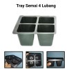 Tray semai pot tray penyemaian bibit tanaman 4 lubang 5 x 5 cm