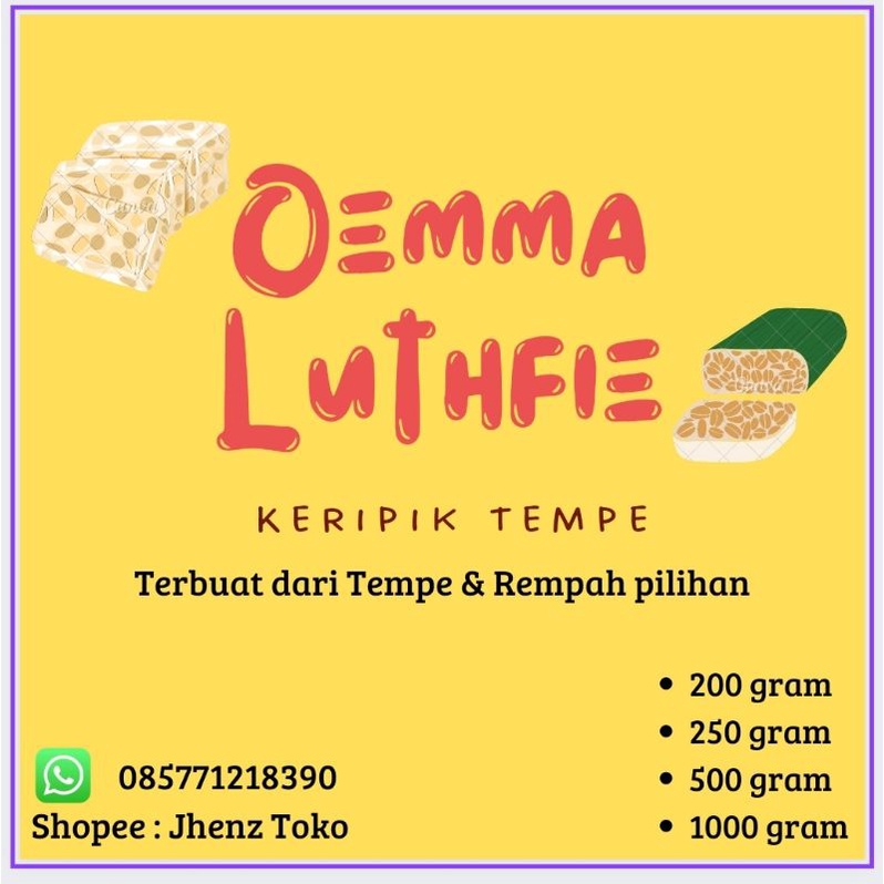 

kripik Tempe Oemma Luthfie (500gram)
