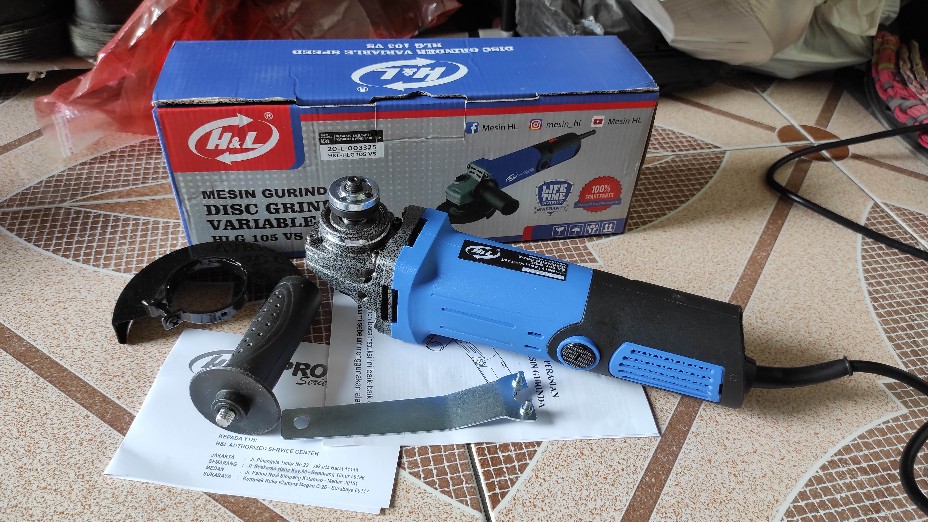 Mesin Gerinda/gurinda Tangan/disc Grinder 4 Hlg 105 Vs Variable Speed