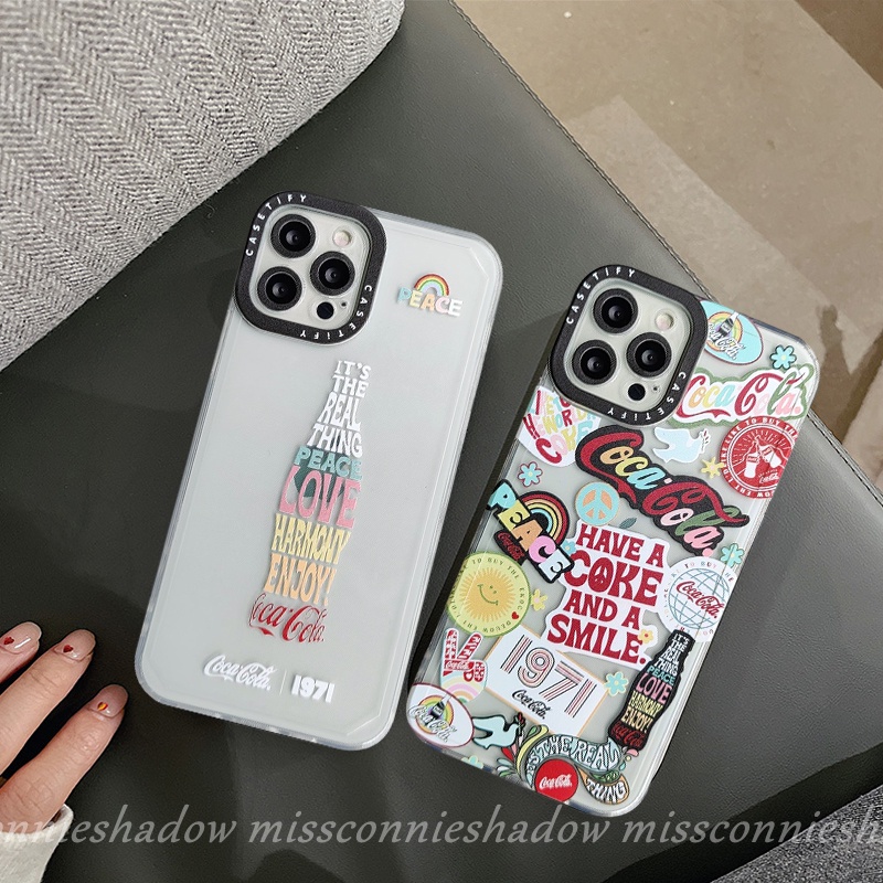 Soft Case Motif Coca Cola Untuk IPhone 7 6 8P 11 13 12 Pro Max X XR XS Max 6S Plus 7 8 SE 2020