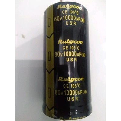 ELCO RUBYCON HITAM ORIGINAL 80V 10.000UF