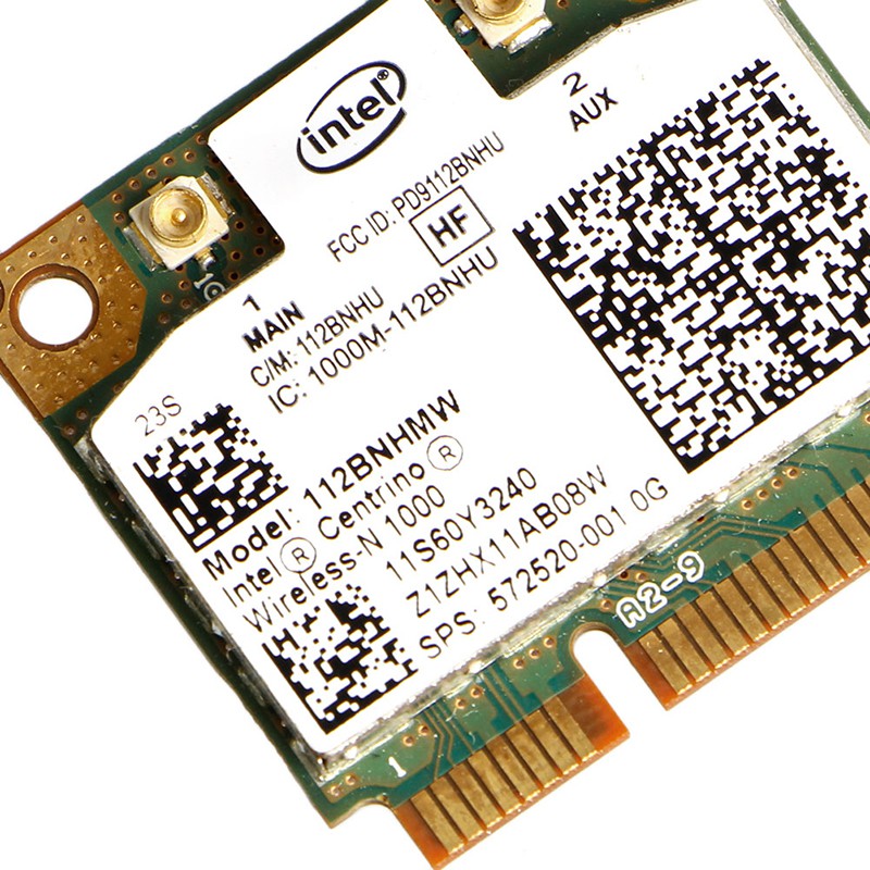 VIVI Intel Centrino Wireless-N 1000 802.11 b/g/n 112BNHMW Half Mini PCI-E Wifi Card