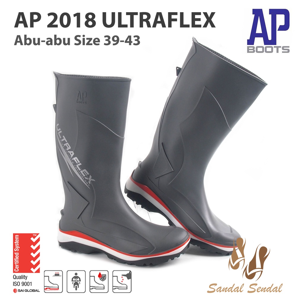 Sepatu Boot Tinggi AP Boots AP 2018 ULTRAFLEX ABU TOURING INDUSTRI