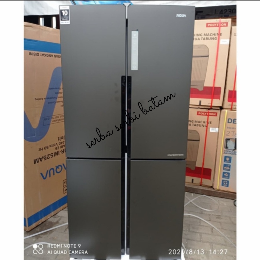 KULKAS SIDE BY SIDE AQUA AQR 575IG 4 PINTU BATAM