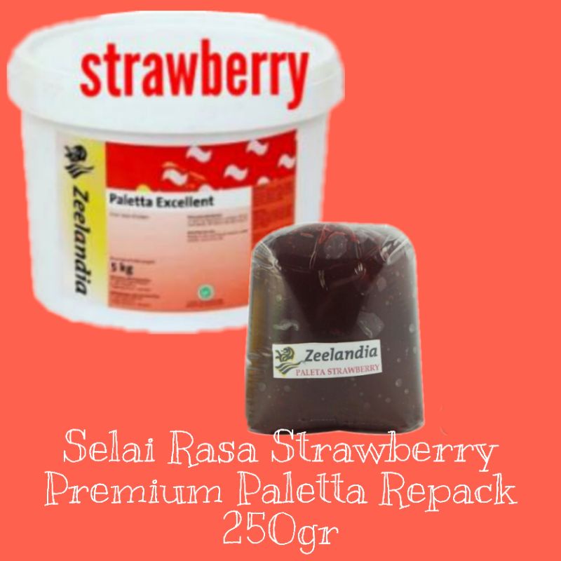 

Selai Rasa Strawberry Merk Paletta Repack 250gr