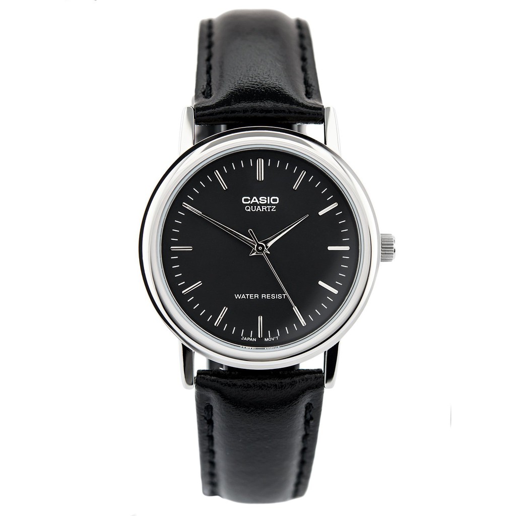 Casio Original Pria MTP-1095E-1ADF Leather Strap