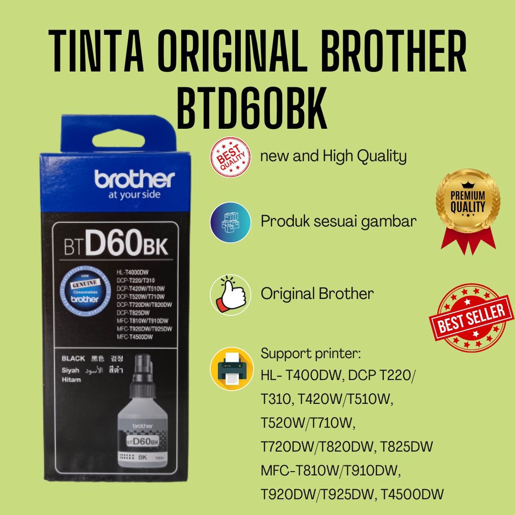 TINTA Original BROTHER BT D60BK