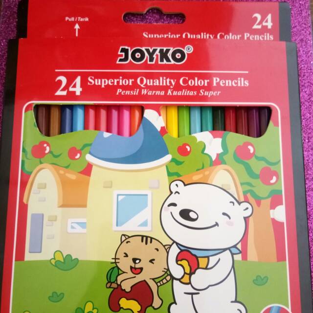 

Pensil warna 24 warna joyko