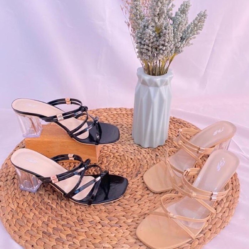 HIGH HEELS WANITA TALI SILANG