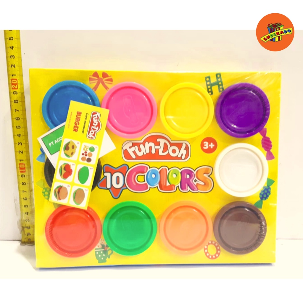 Fun Doh Refill 10 Warna 28004-0810