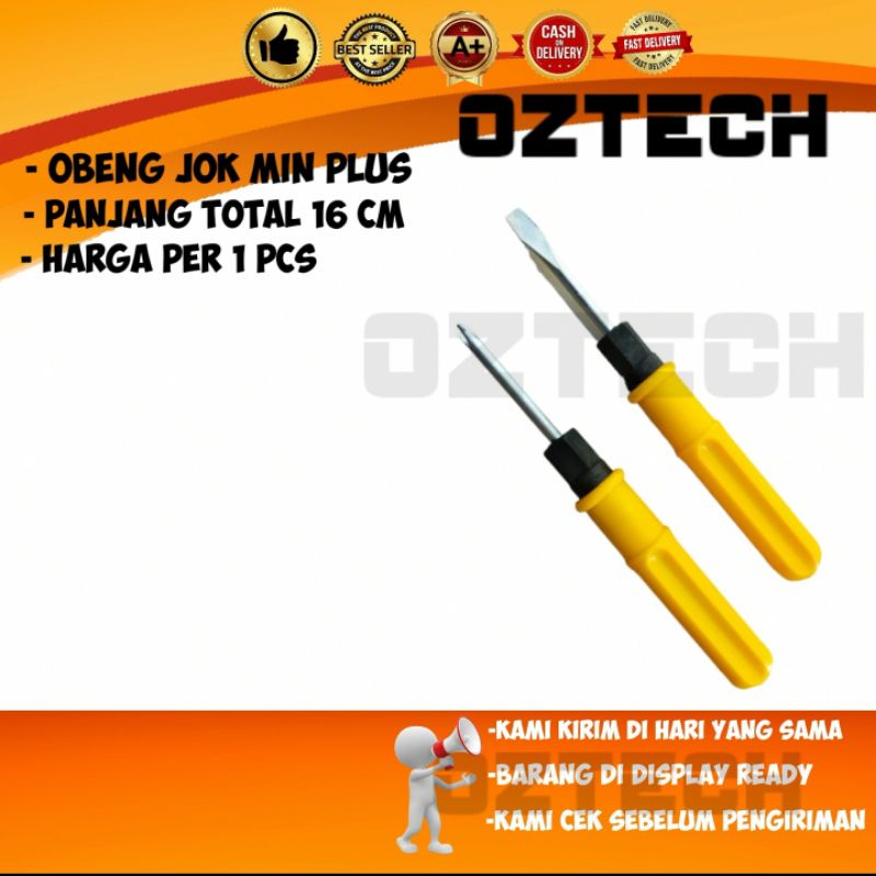 obeng jok motor bolak balik 16cm