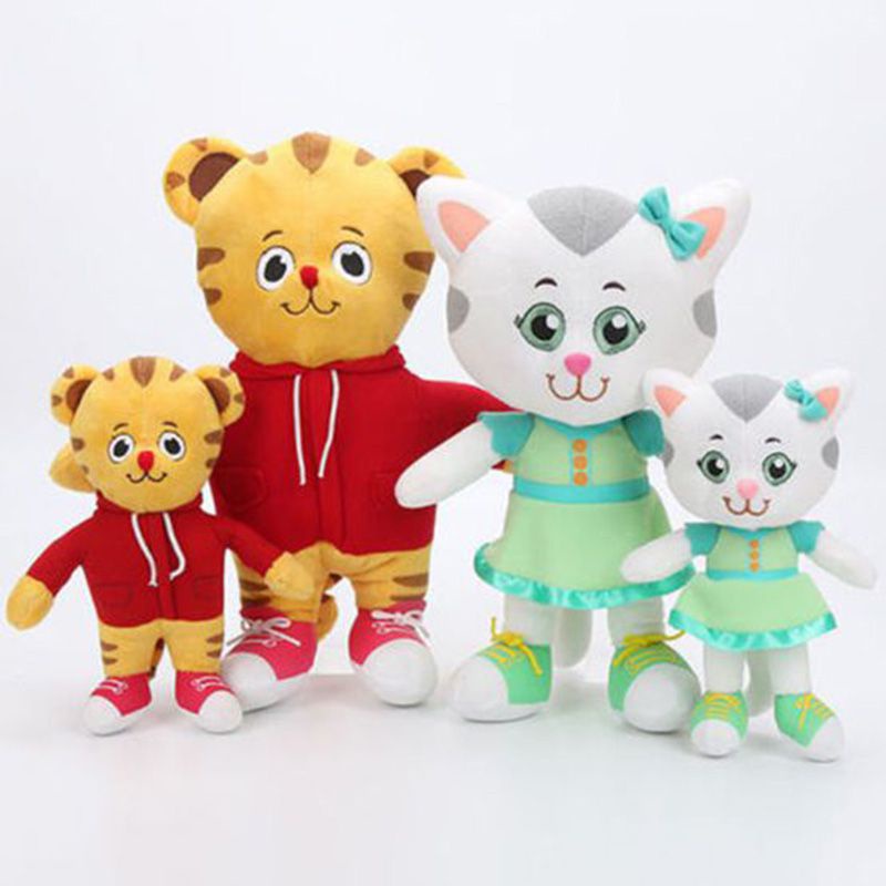 20/30cm Boneka Daniel Tigers Neighborhood Daniel Tiger and Katerina Kittycat Plush Toys Mainan