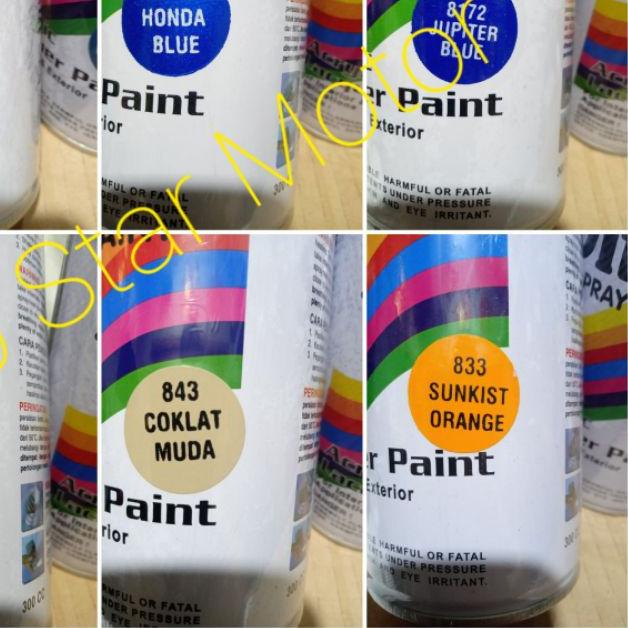 ➽ Pilok Pilox Cat Diton 300cc Clear Hitam Putih Merah Glossy Doff Dop Metalic Metalik Mengkilap) ○