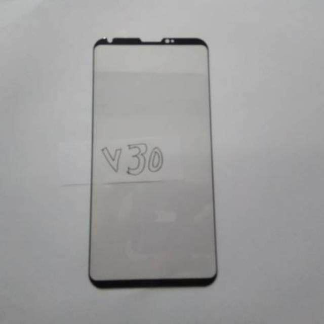 tempered glass LG V30 screen guard anti gores kaca warna