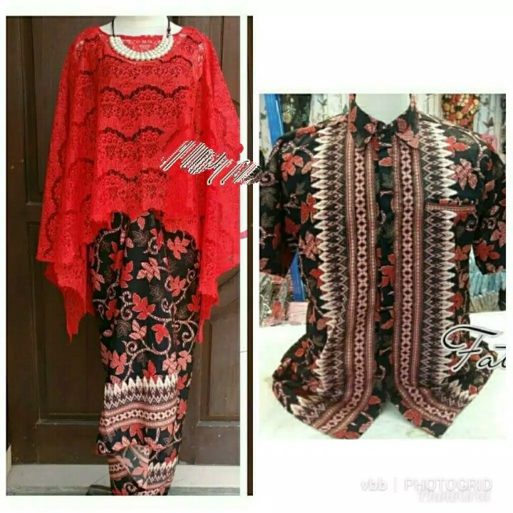 CAUPLE KEBAYA BROKAT CAPE SET/BAJU PESTA /CAPE/KEBAYA MURAH/BAJU SERAGAM