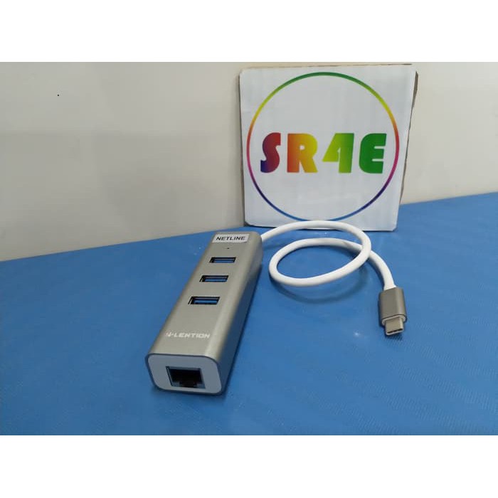 Usb 3.1 type c hub with lan rj45 ethernet network