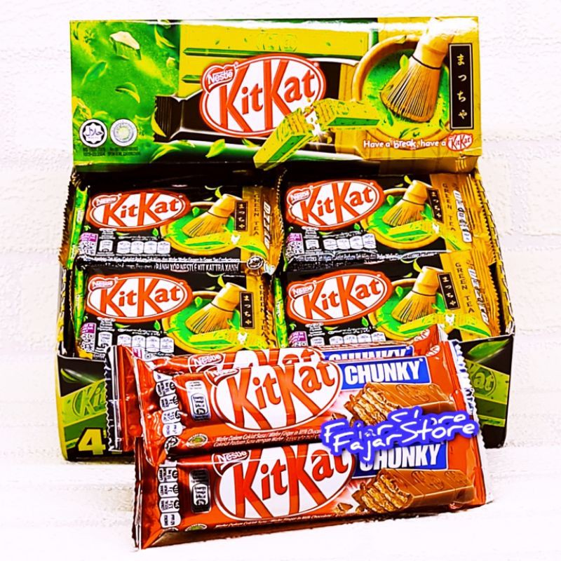 

KitKat Green Tea 30 Gram / KitKat Chunky 38 Gram - Wafer Cokelat