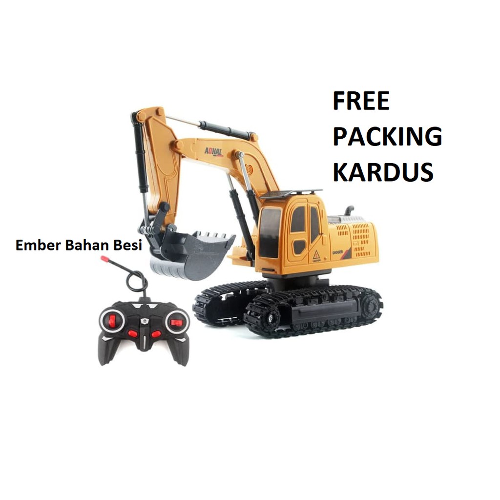 RC Excavator Belco 6 Channel Ember Besi Skala 1 : 24 AOHAI Mainan Remote Control