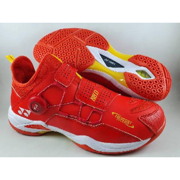 [U9K➙] Sepatu Badminton Yonex Power Cushion BOA 88D All England Red Orange SK86 ➩