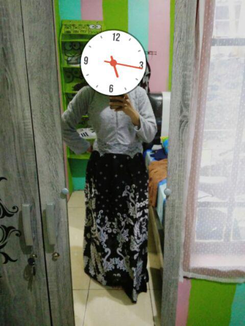 Tasyananu_batik Couple Gamis Cinderella Brokat Gurita / Couple Gamis Brokat 2499