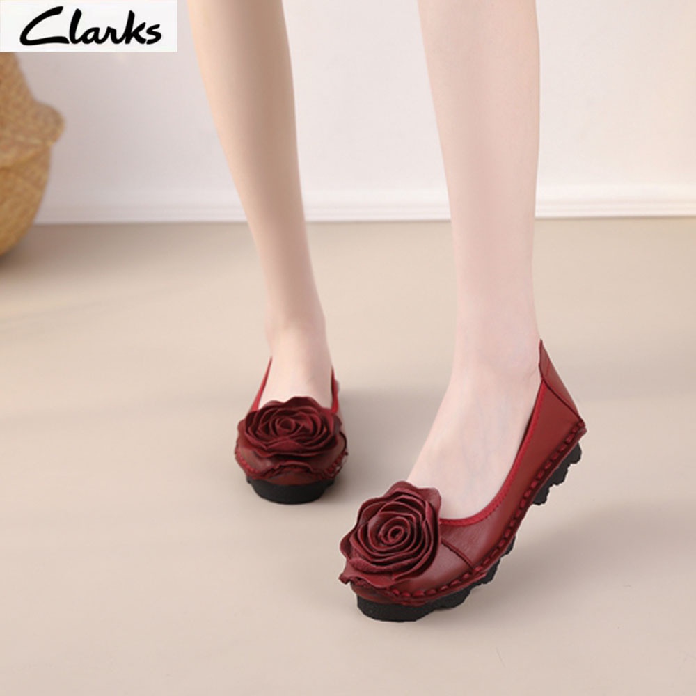 Clarks new pita Sepatu woman clarks flat wanita kulit asli Sepatu Wanita melati