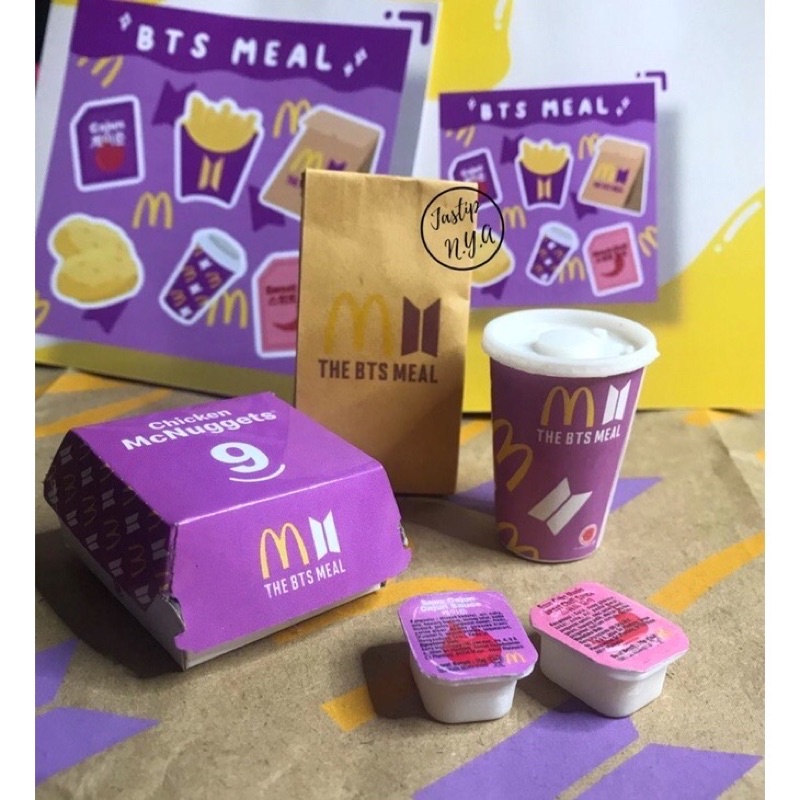 Magnet Kulkas BTS meal McD miniatus BTS meal