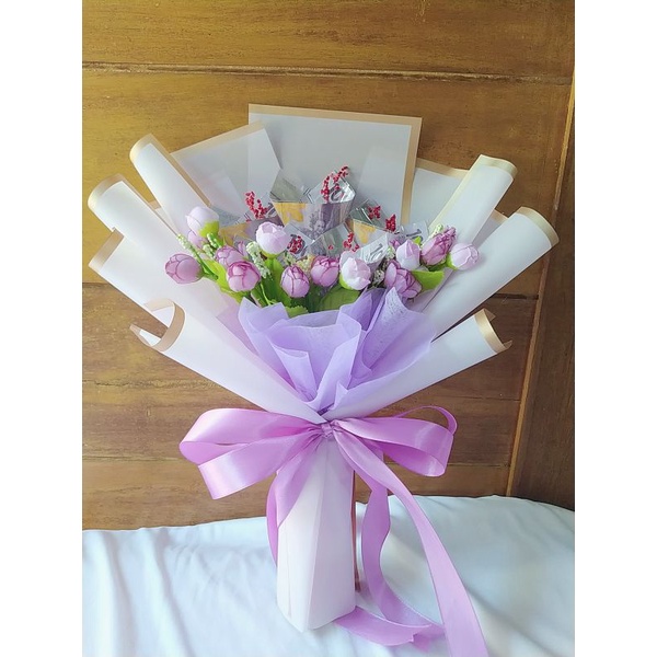 Buket uang asli pecahan 10ribu