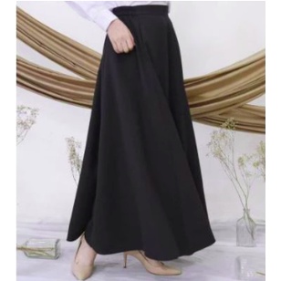 TERMURAH ROK PANJANG STANDAR & JUMBO SPANDEK JERSEY WANITA BAHAN PREMIUM BISA COD-3