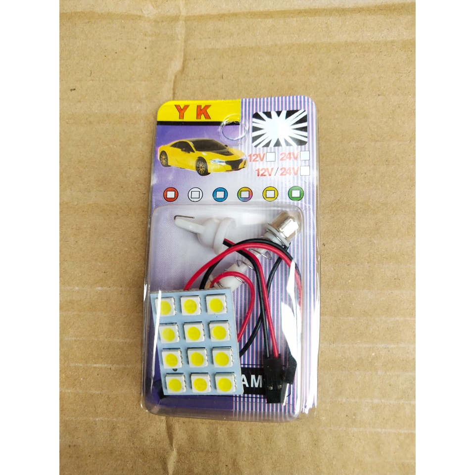 Lampu plafon mobil 12 Titik / 12 led mobil / lampu led plafon interior mobil lampu kabin mobil