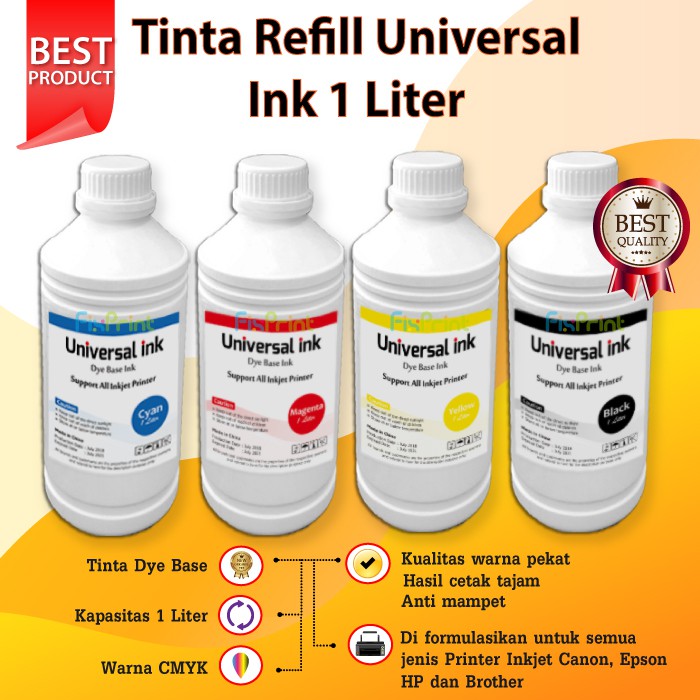 Tinta HP Magenta 1 Liter, Tinta Dye Base HP Murah