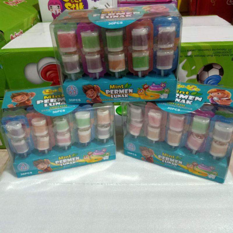 

Permen lunak mint roll
