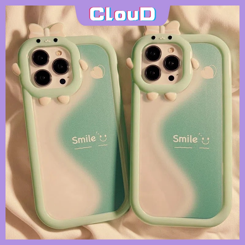 Soft Case Tpu Motif Monster Kecil 3D Untuk IPhone 7 8 Plus XR 11 14 13 12 Pro MAX 14 6 6S Plus X XS MAX SE 2020