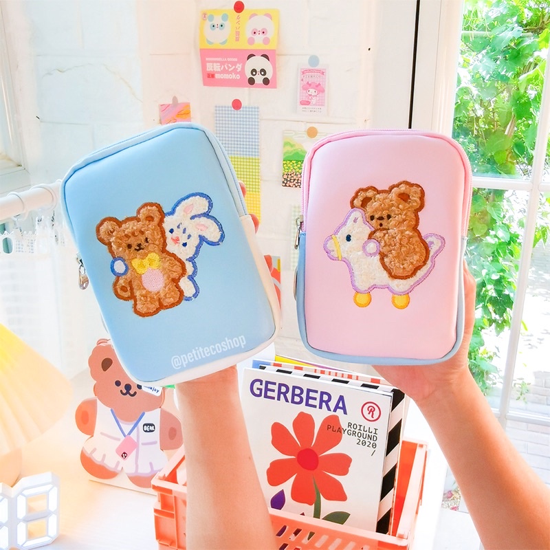 MilkJoy Teddy Bear Phone Pouch HP Korea Tas Handphone